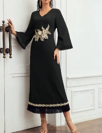 Rochie medie MOTF, negru