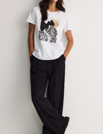 Tricou Reserved, alb