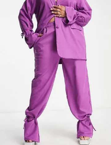 Pantaloni Heartbreak Plus Size, mov