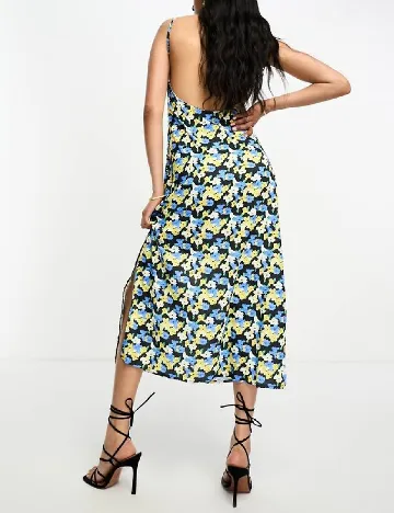 Rochie medie Lola May, floral print