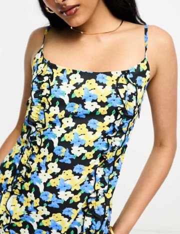 Rochie medie Lola May, floral print