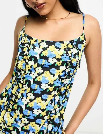 Rochie medie Lola May, floral print