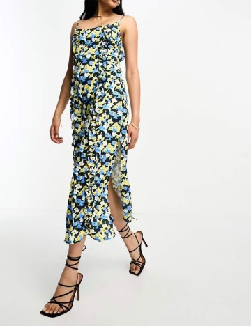 Rochie medie Lola May, floral print