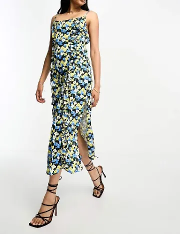Rochie medie Lola May, floral print