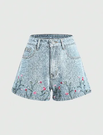 Pantaloni scurti Romwe, albastru