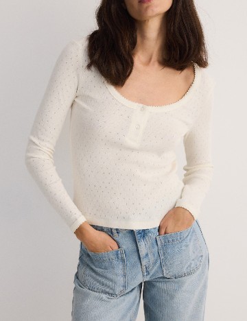 Bluza Reserved, ecru