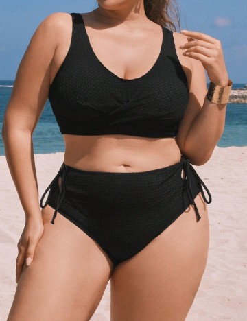 Costum de baie SHEIN CURVE, negru
