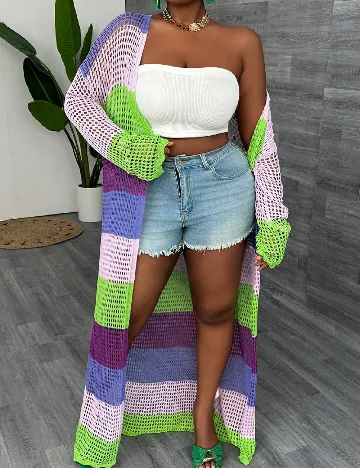 Kimono SHEIN CURVE, mix culori