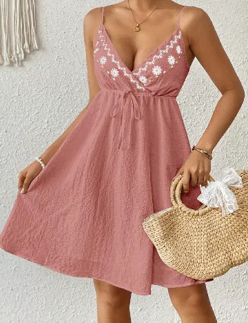 Rochie scurta SHEIN, roz Roz