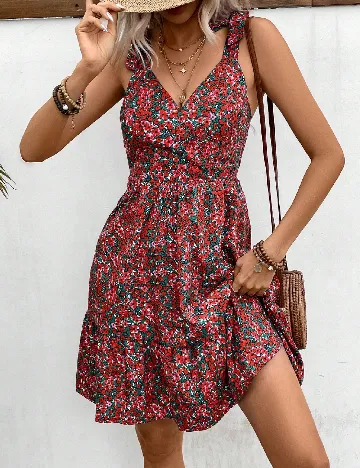 Rochie scurta SHEIN, floral print