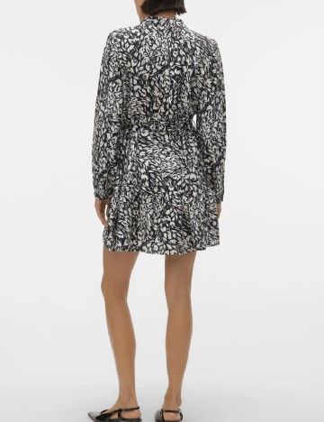 Rochie scurta Vero Moda, alb/negru
