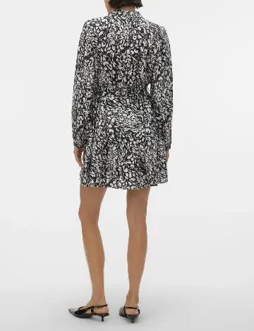 Rochie scurta Vero Moda, alb/negru