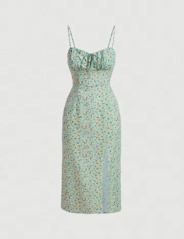 Rochie medie SHEIN, verde
