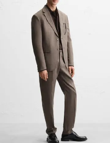 Pantaloni Zara, maro