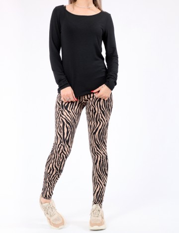 Colanti Vero Moda, negru/maro