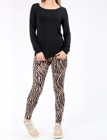 Colanti Vero Moda, negru/maro