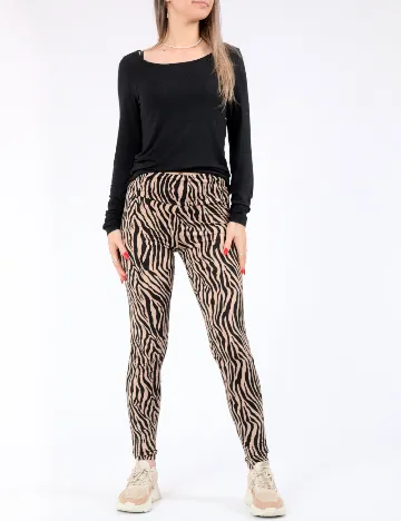Colanti Vero Moda, negru/maro