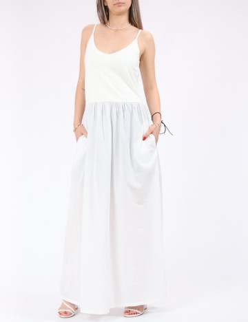 Rochie lunga Vero Moda, alb