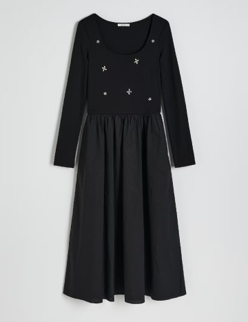 Rochie medie Reserved, negru