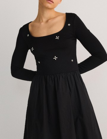 Rochie medie Reserved, negru