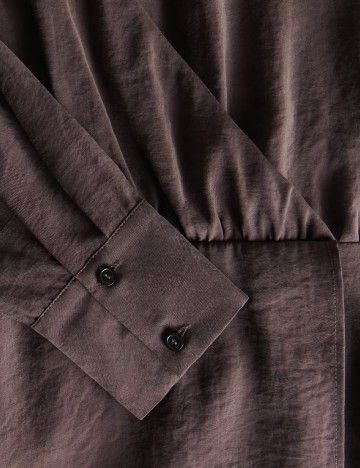 Rochie scurta Reserved, maro inchis