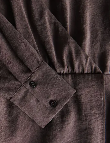 Rochie scurta Reserved, maro inchis