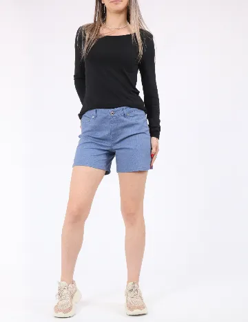 Pantaloni scurti Vero Moda, albastru