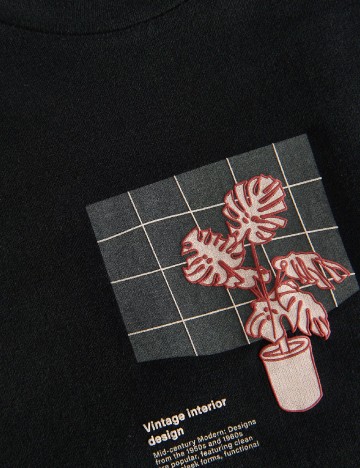 Tricou Reserved, negru