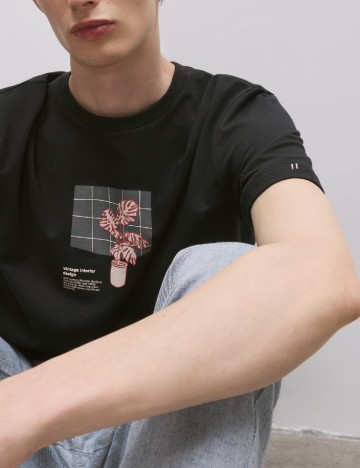 Tricou Reserved, negru