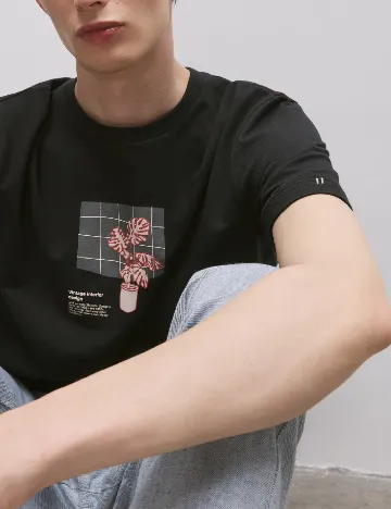 Tricou Reserved, negru