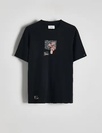 Tricou Reserved, negru