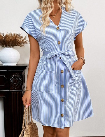 Rochie scurta SHEIN, albastru