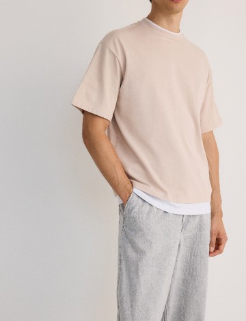 Tricou Reserved, crem