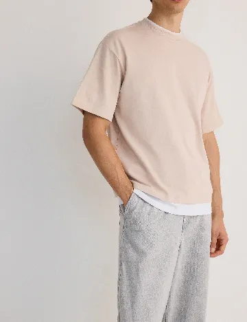 Tricou Reserved, crem