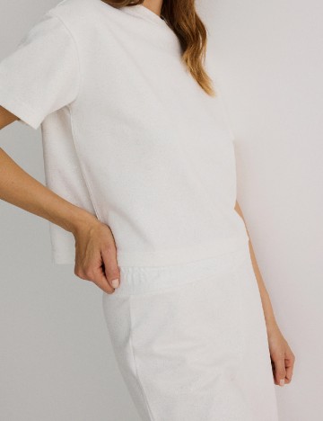 Pantaloni Reserved, alb