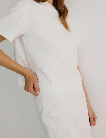 Pantaloni Reserved, alb Alb