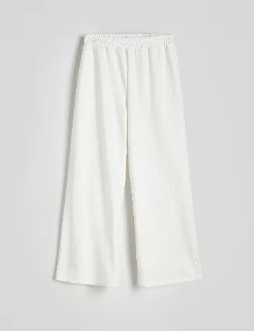 Pantaloni Reserved, alb Alb