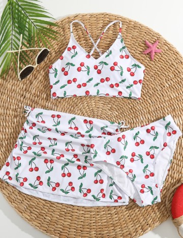 Costum de baie Shein Kids, alb