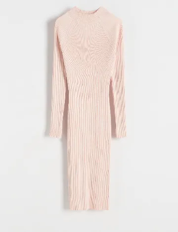 Rochie medie Reserved, roz pal