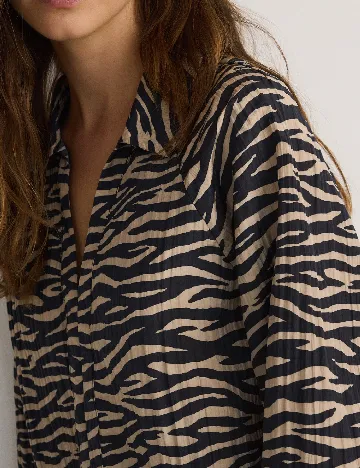 Bluza Reserved, crem/negru
