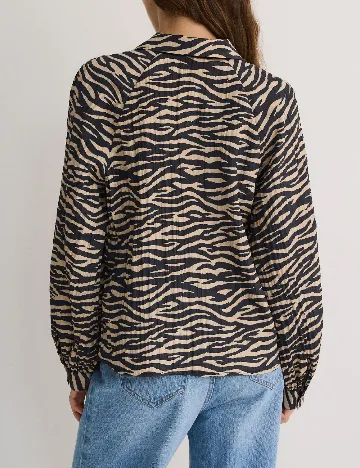Bluza Reserved, crem/negru