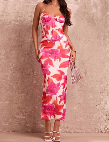 Rochie lunga SHEIN, floral print