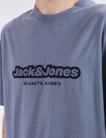 Tricou Oversize Jack&Jones, albastru Albastru