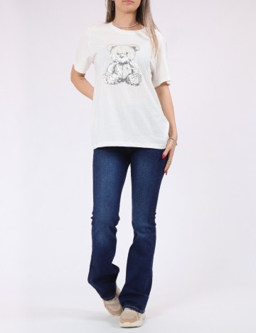 Tricou Jacqueline de Yong, alb