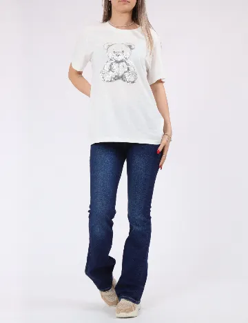 Tricou Jacqueline de Yong, alb