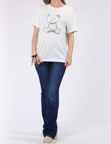 Tricou Jacqueline de Yong, alb