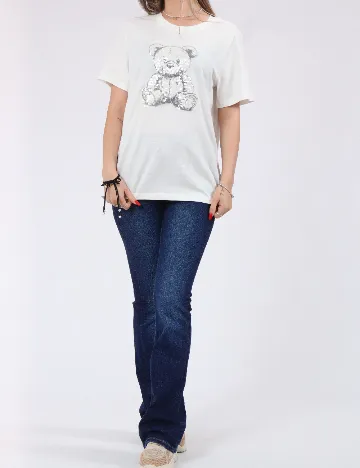 Tricou Jacqueline de Yong, alb