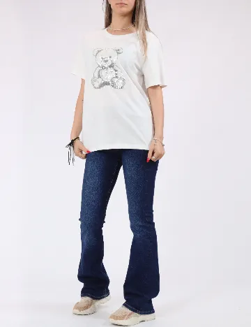 Tricou Jacqueline de Yong, alb