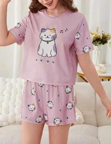 Pijama Shein Kids, roz