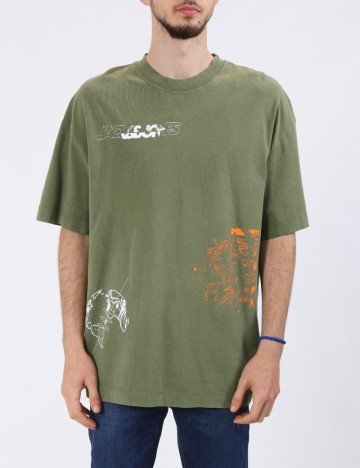 Tricou Oversize Jack&Jones, verde